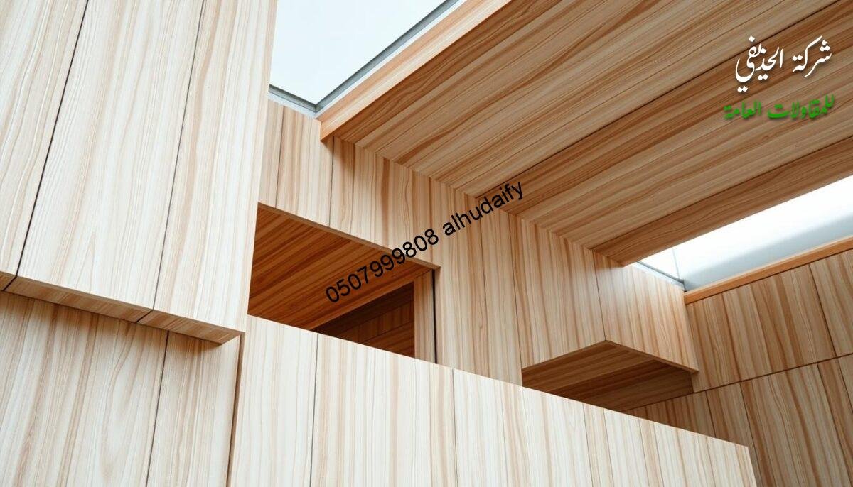 A meticulously designed sandwich panel structure, showcasing the precision engineering of modern exterior architectural elements. The walls and roof are meticulously assembled, with each panel interlocking seamlessly, creating a sleek, streamlined aesthetic. The lighting is soft and diffused, accentuating the clean lines and smooth textures of the materials. The composition features a balanced interplay of foreground, middle ground, and background elements, providing a visually compelling and technically accurate representation of this innovative building technique, suitable for the "Materials Used in Construction" section of the article on modern wooden annexes.