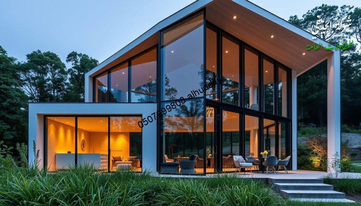 A modern, state-of-the-art outdoor glass room and lounge structure, featuring sleek, insulated sandwich panel walls and ceilings. The building stands tall, with clean lines and a minimalist aesthetic. Warm, soft lighting casts a cozy glow, while large windows offer panoramic views of the surrounding landscape. The structure is situated in a lush, verdant setting, blending seamlessly with its natural environment. Cutting-edge engineering and innovative construction techniques have produced a stunning, high-quality result that showcases the latest advancements in the field. A modern, state-of-the-art outdoor glass room and lounge structure, featuring sleek, insulated sandwich panel walls and ceilings. The building stands tall, with clean lines and a minimalist aesthetic. Warm, soft lighting casts a cozy glow, while large windows offer panoramic views of the surrounding landscape. The structure is situated in a lush, verdant setting, blending seamlessly with its natural environment. Cutting-edge engineering and innovative construction techniques have produced a stunning, high-quality result that showcases the latest advancements in the field.