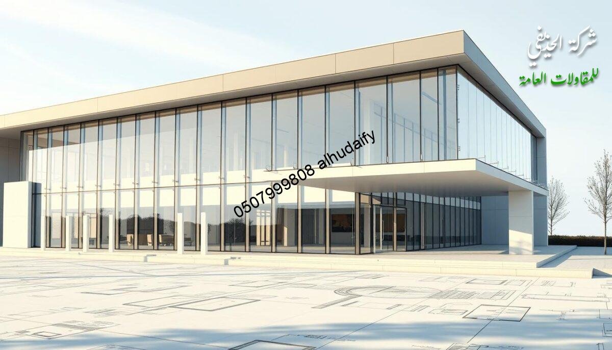 A modern, well-designed architectural blueprint, showcasing a range of useful engineering tips and techniques. The image depicts a sleek, minimalist structure with clean lines and a harmonious blend of materials, such as glass, steel, and insulated sandwich panels. The lighting is subtle, casting soft shadows that accentuate the intricate details of the design. The camera angle is slightly elevated, providing a comprehensive view of the building's exterior and highlighting its innovative features. The overall atmosphere conveys a sense of balance, efficiency, and architectural excellence, perfectly complementing the "نصائح هندسية مفيدة" section of the article.