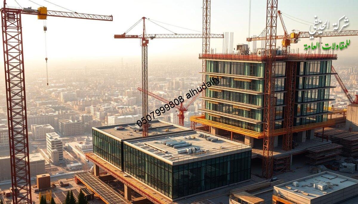 A sprawling construction site, bustling with activity. Towering cranes hoisting heavy materials, workers in hard hats toiling away. Sleek, modern glass-and-steel structures taking shape, their insulated sandwich panel walls and roofs shimmering in the warm sunlight. The scene exudes a sense of progress and innovation, a testament to the latest advancements in building technology. In the background, a sprawling cityscape serves as the backdrop, hinting at the scale and ambition of these ambitious construction projects. The overall mood is one of momentum and possibility, as these new structures rise to transform the urban landscape.