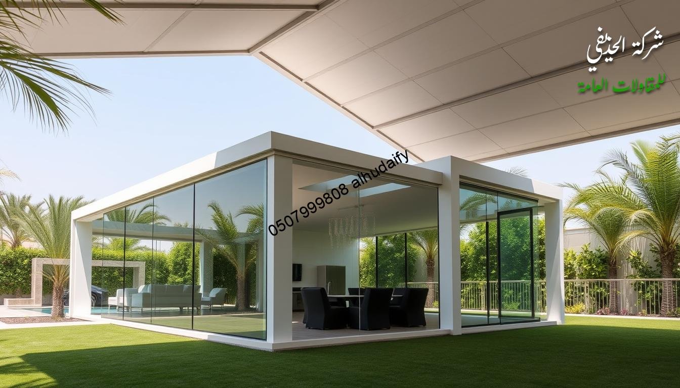 بناء غرف خارجية