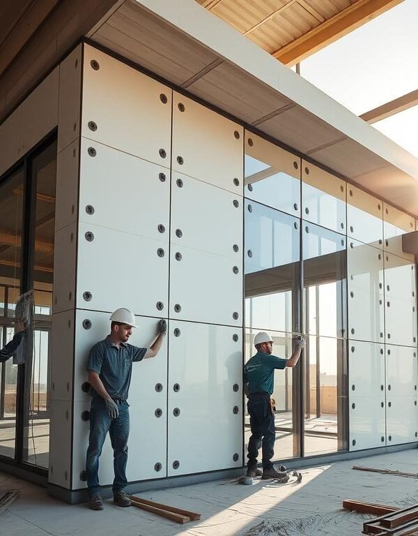 تركيب ألواح الساندوتش بانل