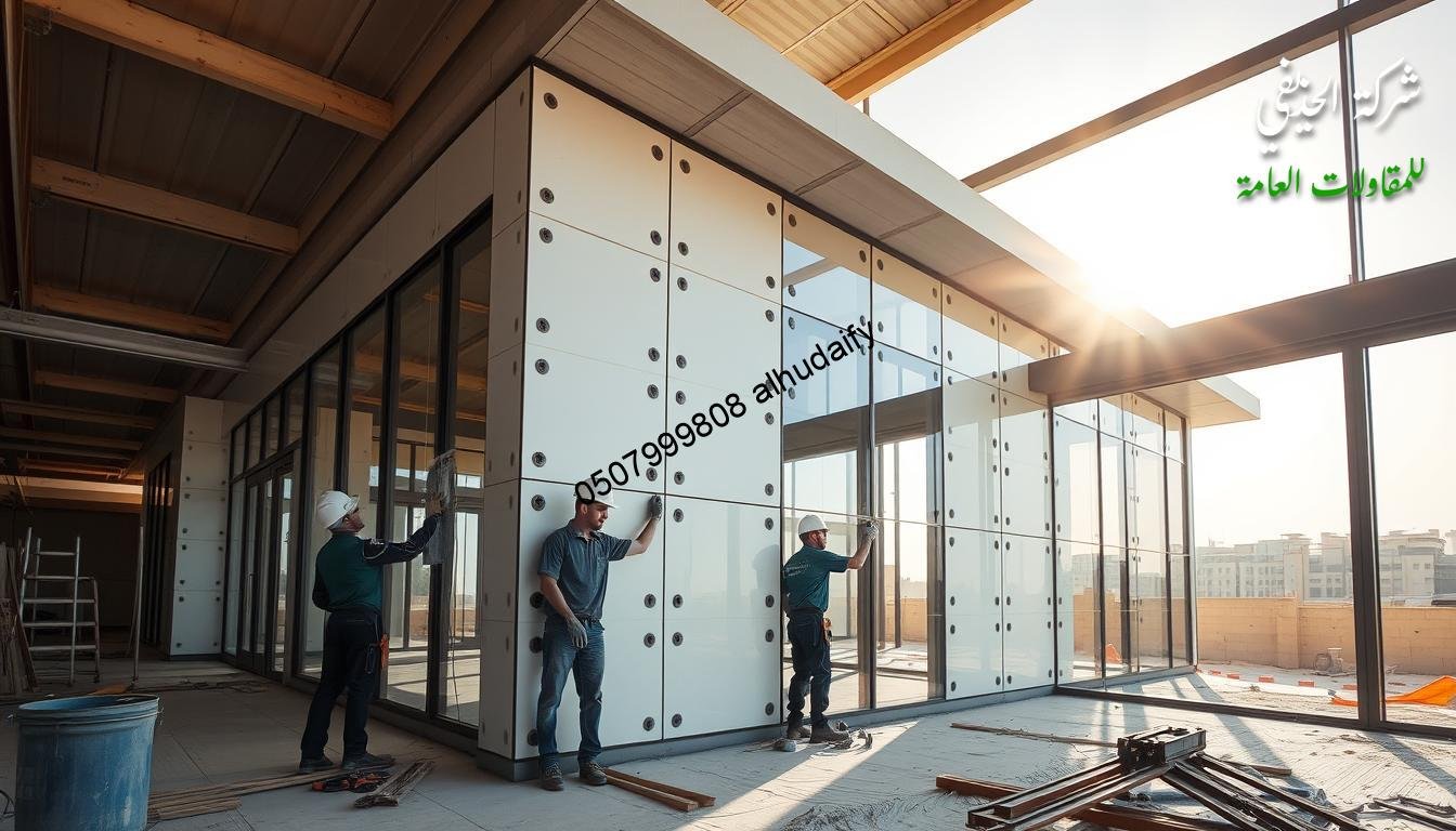 تركيب ألواح الساندوتش بانل